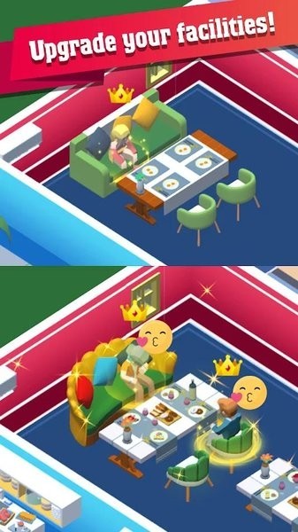 梦想餐厅闲置大亨游戏(idle restaurant)截图1
