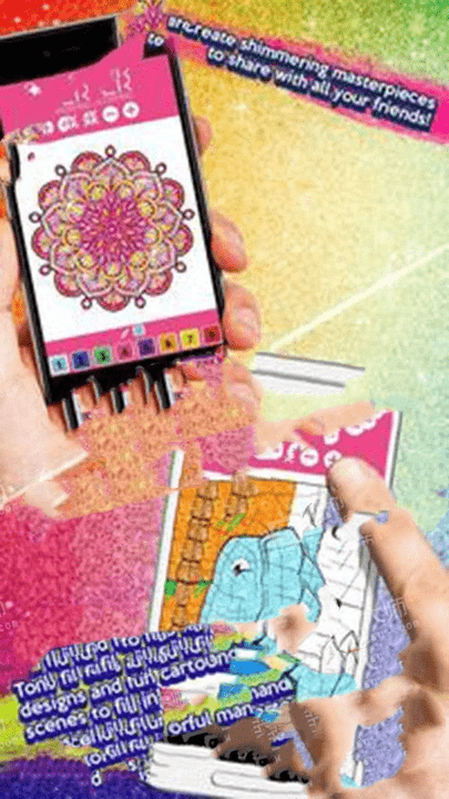 闪亮的数字涂色手游截图2